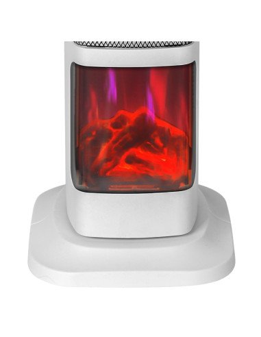 Hausberg HB-8219AB Digital Fireplace Heater with Fan 2000 W, White