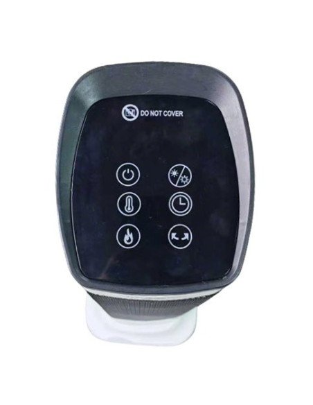 Elektrinis židinio tipo šildytuvas su ventiliatoriumi Hausberg HB-8219AB, 2000 W, baltas
