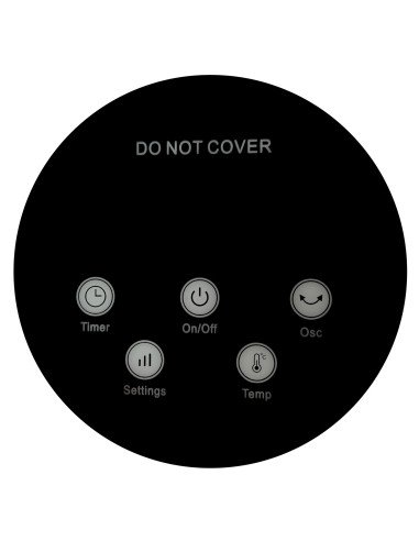 Hausberg HB-8228NG Digital Fireplace Tower Heater with Fan 2000 W, Black