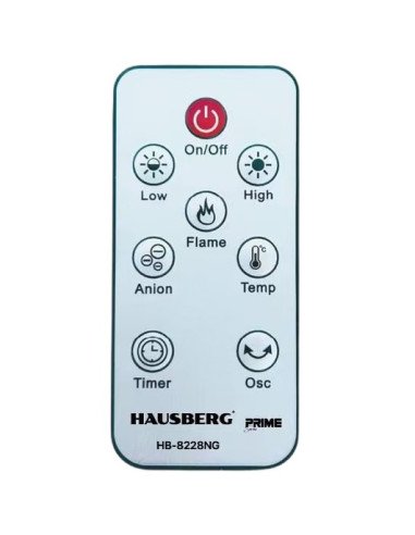 Hausberg HB-8228NG Digital Fireplace Tower Heater with Fan 2000 W, Black