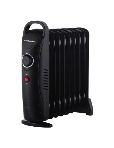 Hausberg HB-8945NG Mini Oil Filled Radiator, 9 Fins, 1200 W
