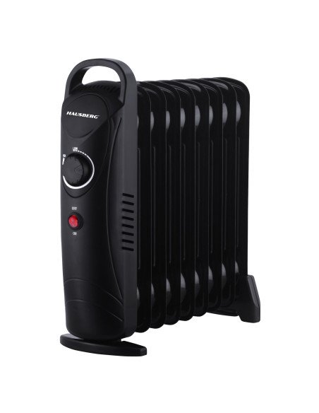Mini alyvinis radiatorius Hausberg HB-8945NG, 9 sekcijos, 1200 W