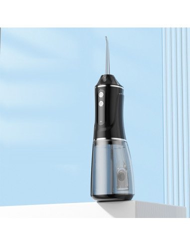 FIT2 A18 cordless oral irrigator, black, with extra tips