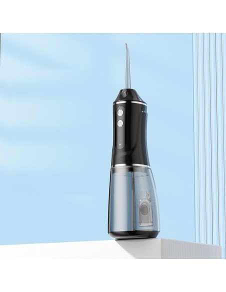 FIT2 A18 cordless oral irrigator, black, with extra tips