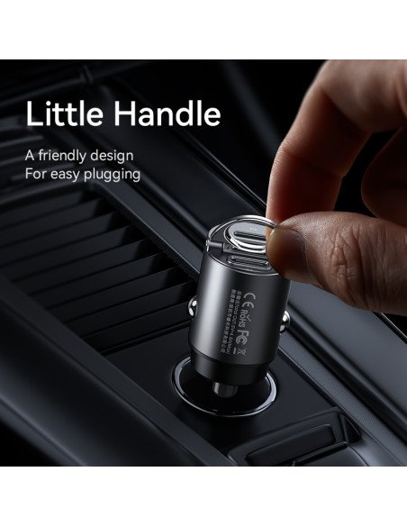 REMAX Fast Car Charger 30W PD+QC 2×USB-C RCC332 — view 4