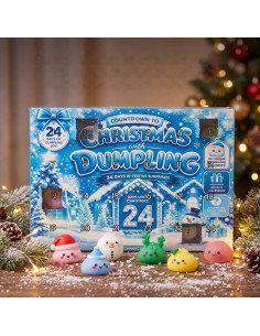 Mėlynas squishy advento kalendorius Christmas with Dumpling