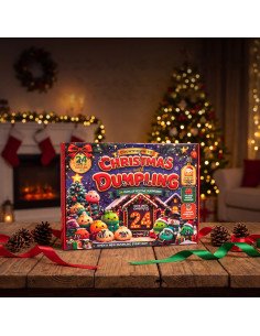 Raudonas squishy advento kalendorius Christmas with Dumpling