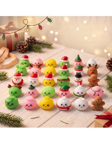 24 different squishy dumpling toys