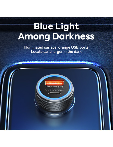 REMAX 30W PD+QC Fast Car Charger RCC335 Tarnish