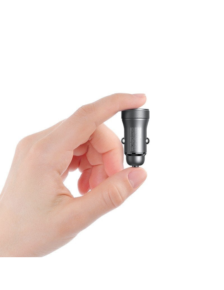 REMAX Seaya Series 30W PD+QC greitas automobilinis įkroviklis RCC335 tamsiai pilkas