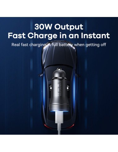 REMAX Fast Car Charger 30W PD+QC USB + USB-C RCC335 Tarnish — view 10