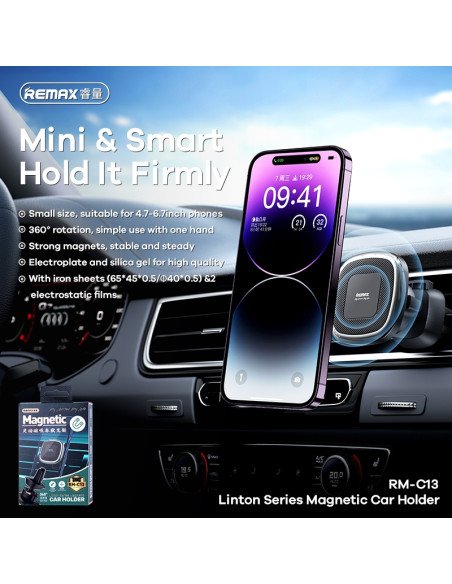 Magnetinis automobilinis telefono laikiklis REMAX RM-C13 — vaizdas 2