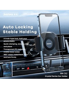 Automobilinis telefono laikiklis REMAX RM-C62 Crystal 2