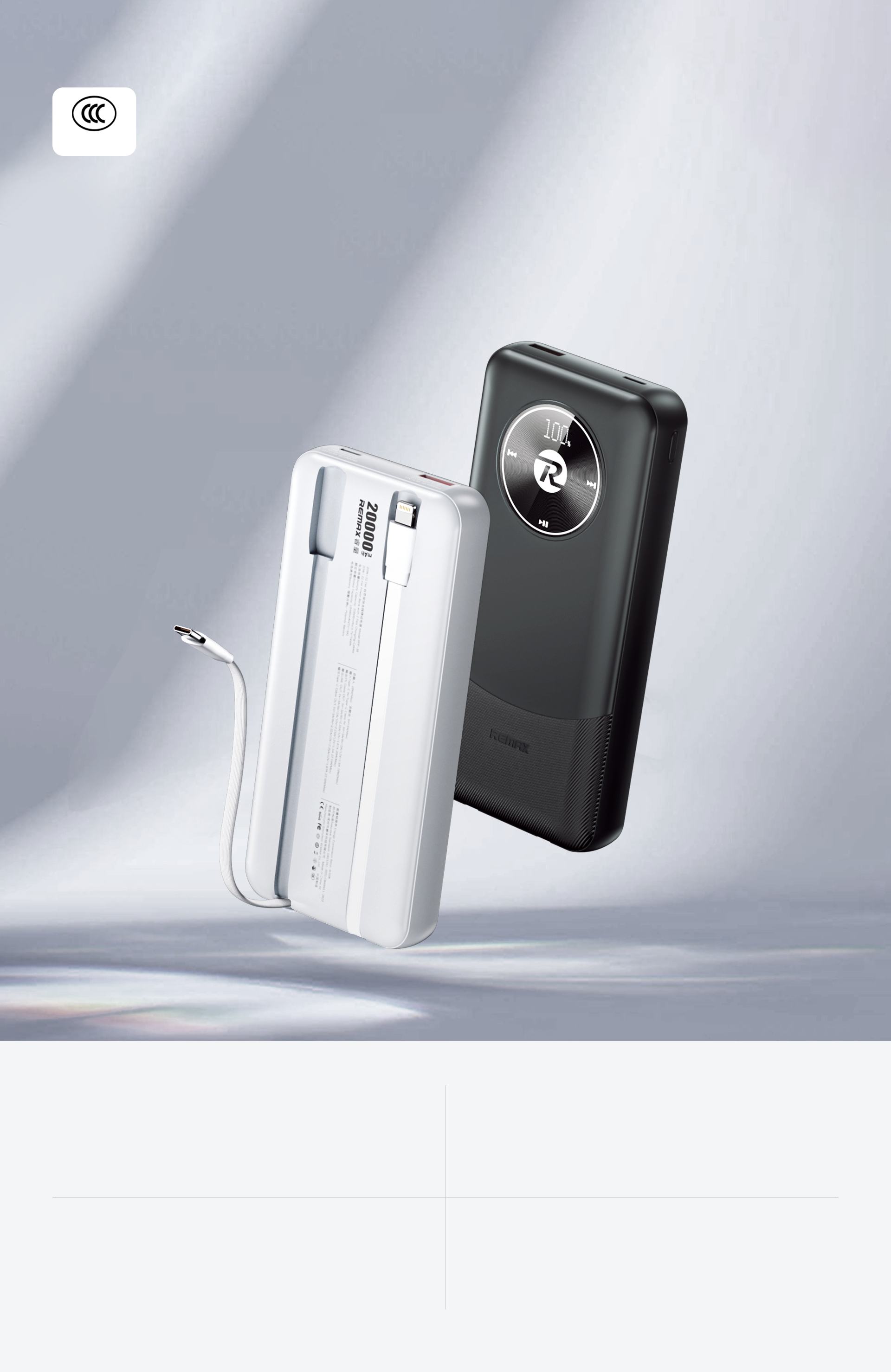 REMAX RPP-686 Powerbank 20000mAh, White